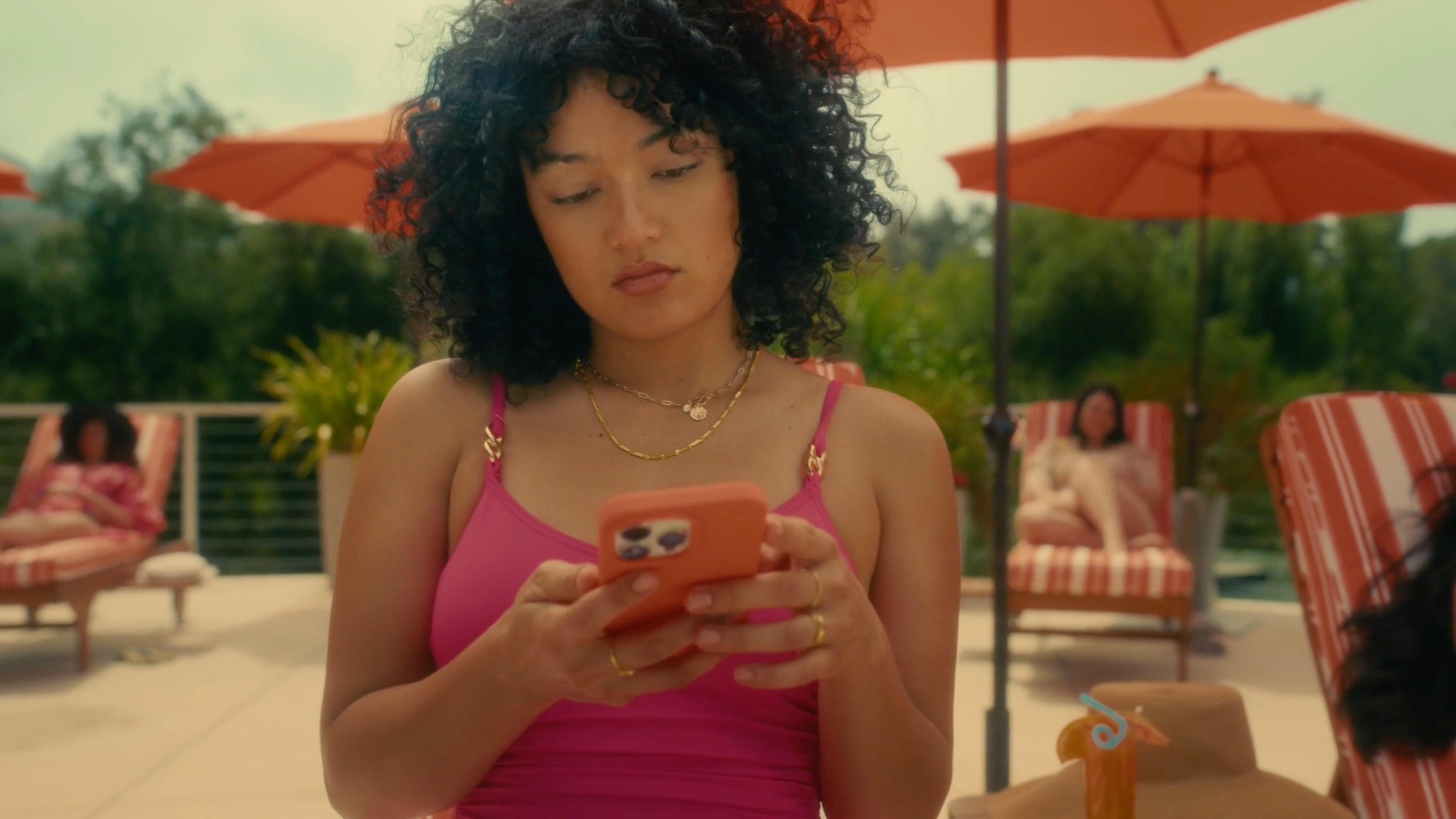 Woman reacting emotionally in a dramatic ad campaign by a branded content production company