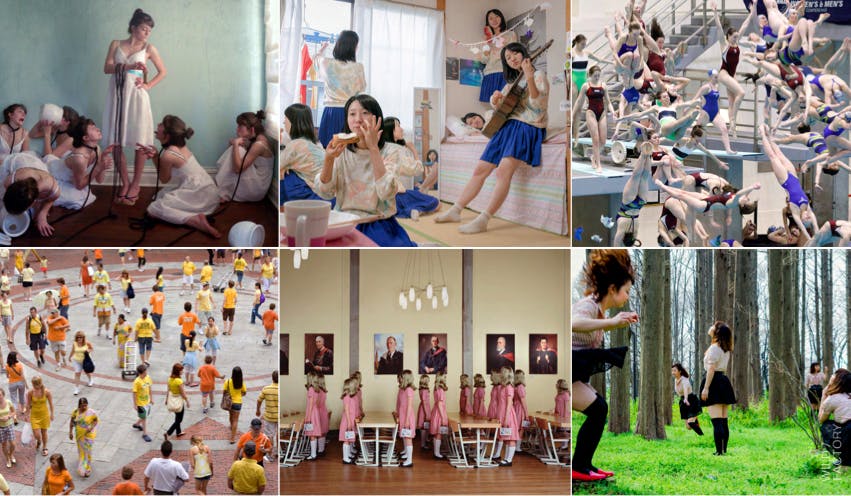 Collage of cinematic campaign scenes by a creative video agency featuring best commercial advertising directors for hire