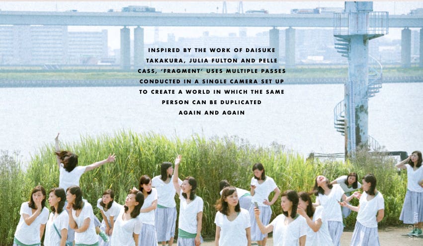Outdoor group scene from a commercial campaign produced by a video production agency for brands and agencies