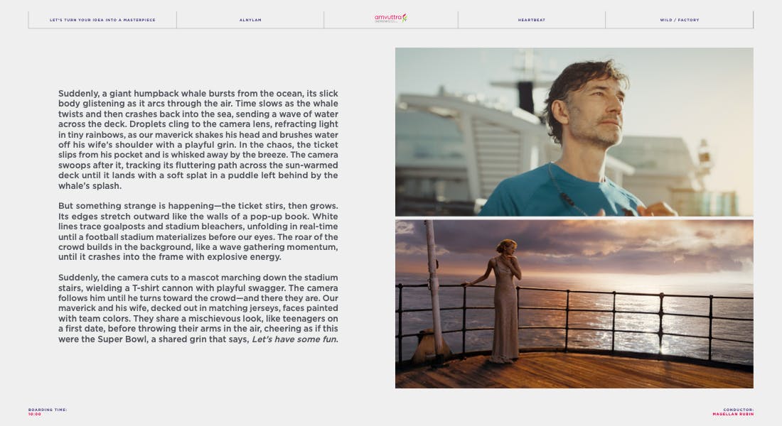 Webpage preview about how to do advertising from a commercial video production company