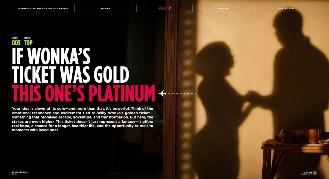 Director portfolio preview for a Cannes-recognized ad director at an award winning video production company