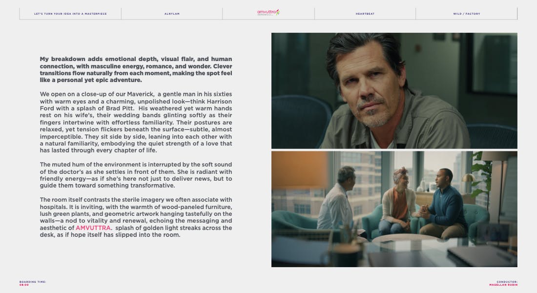 Film production tips article layout with director portraits on a full service video production company website