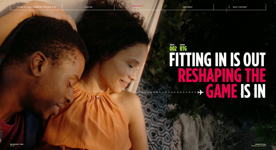 Man and woman lying together in a cinematic pharma campaign by a creative video agency