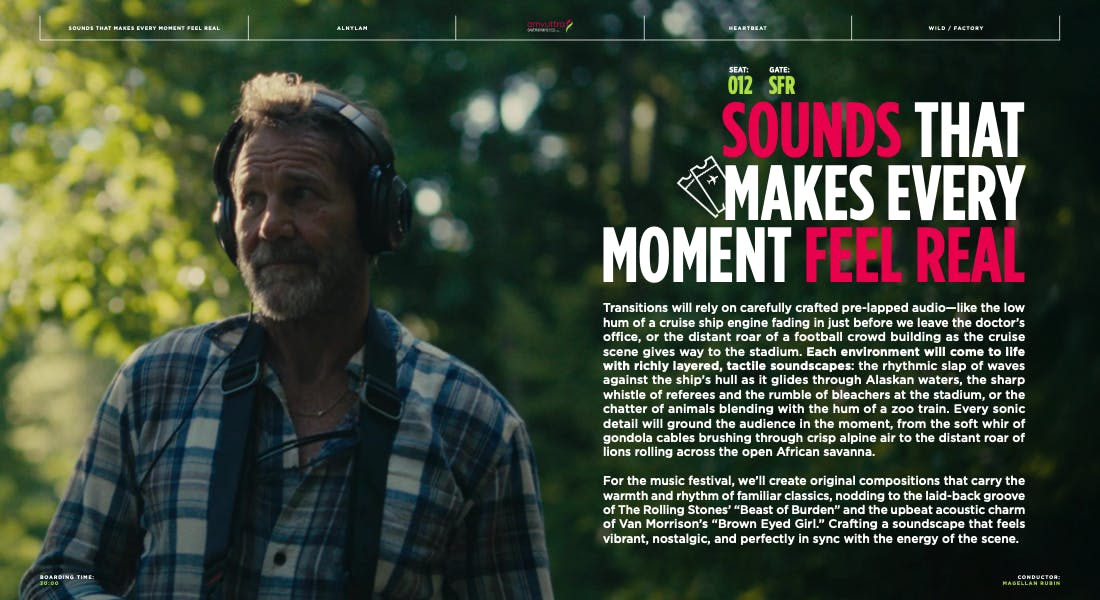 Portrait of a bearded man outdoors beside campaign text on a roster of commercial directors page by a commercial video production company