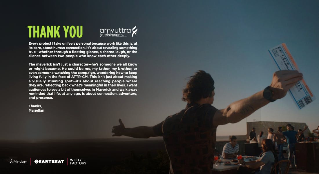 Silhouetted director holding a storyboard on a media video production page by a commercial video production company