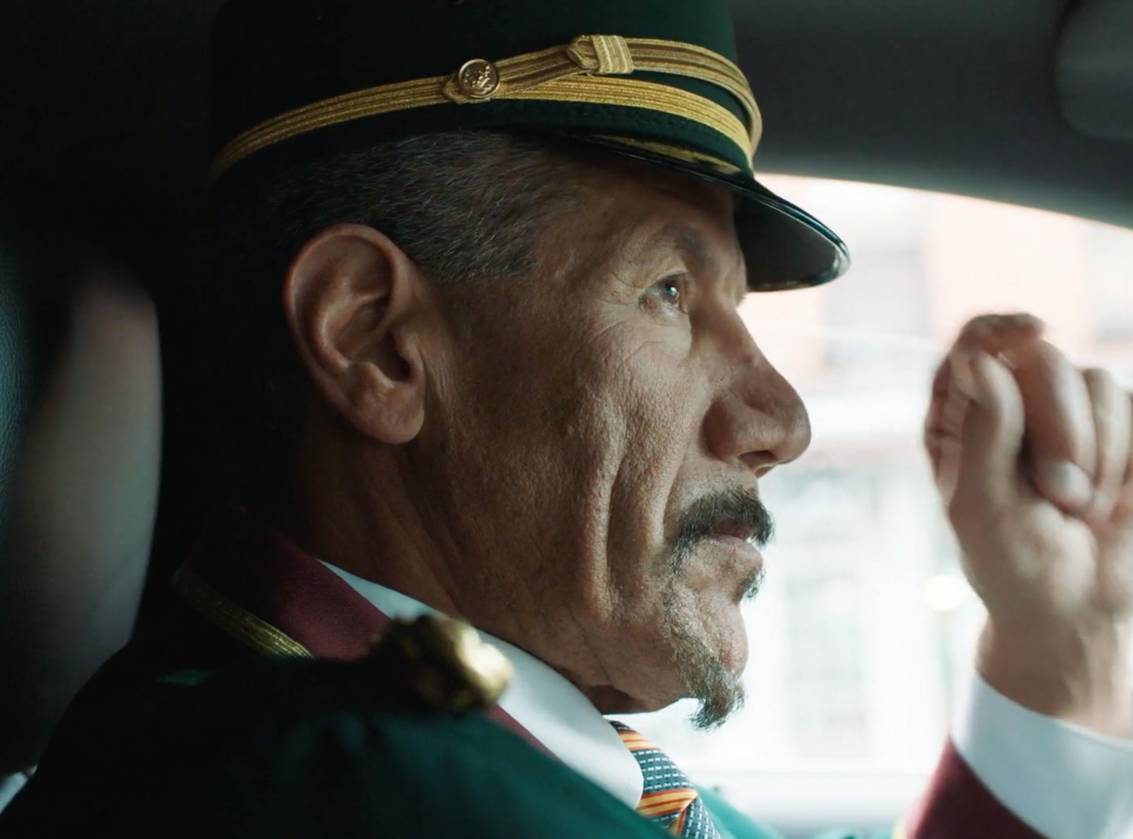 Taxi driver in a New York scene from MICHAA Women’s Tales fashion film