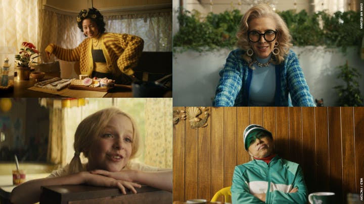 Collage of cinematic character portraits for a realtor NYC commercial creator campaign
