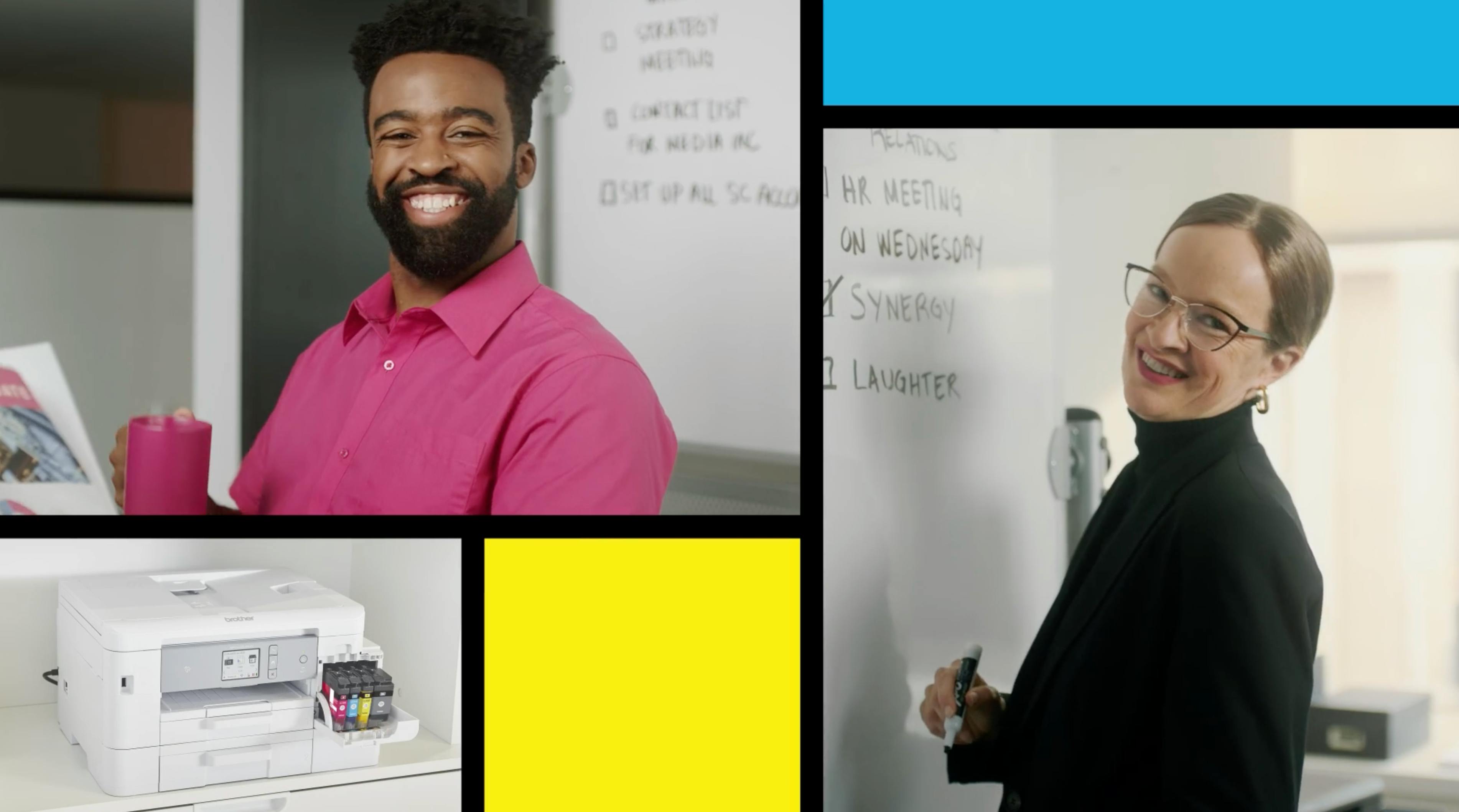 Branded series split-screen composition showing episodic characters from the New York branded entertainment production.