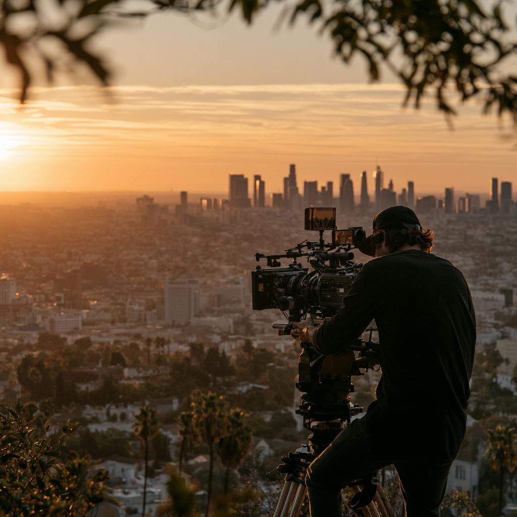 Branded video content for fashion brands captured through cinematic commercial video production in Los Angeles.