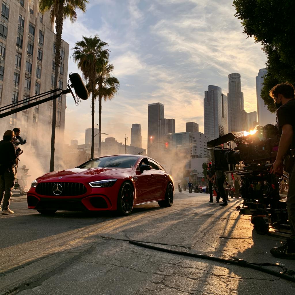 Branded video content for automotive brands featuring commercial video production with a performance car on location.